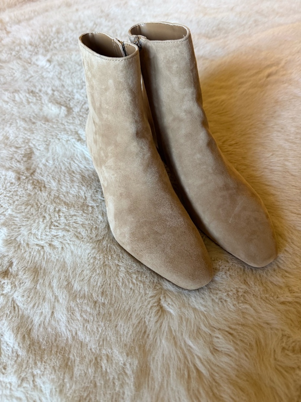 Ralph Lauren Demi Suede Camel Booties